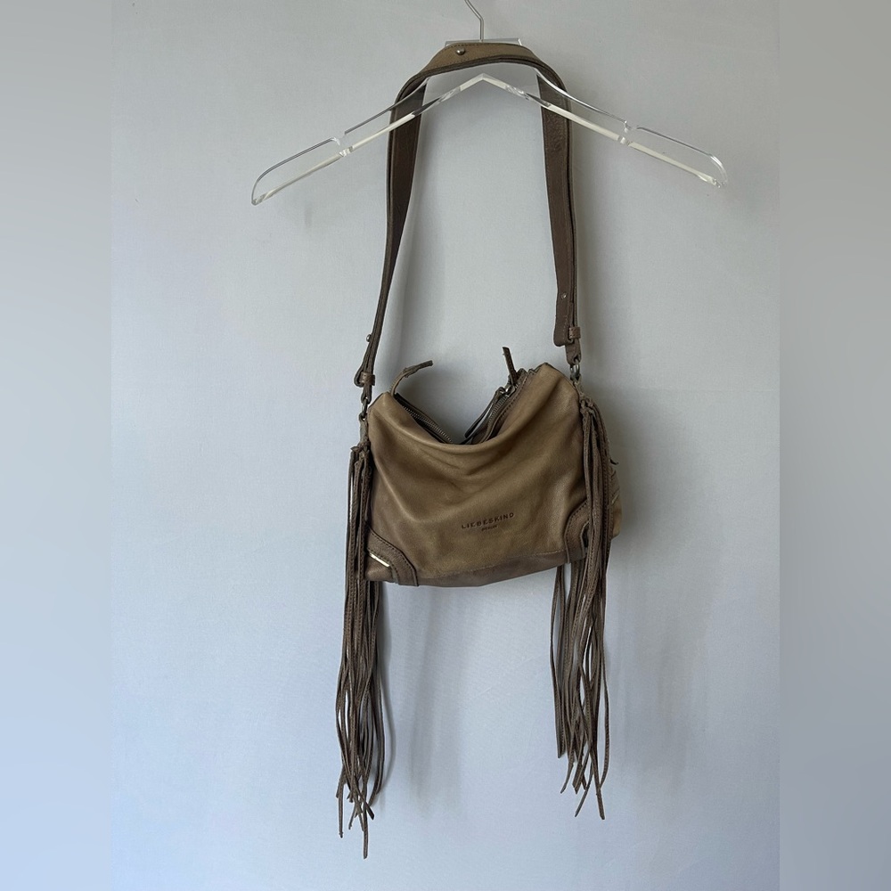Liebskind Berlin Sapporo Leather Tassel Bag Rhino Brown - Picture 5 of 13